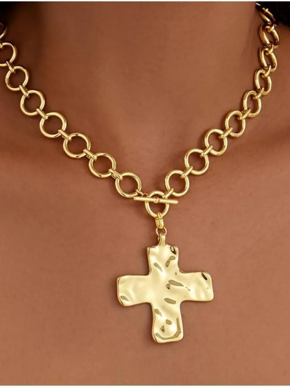 Mothers Day Gifts for Mom Cross Necklace for Women Girls, Dainty 14K Gold Silver